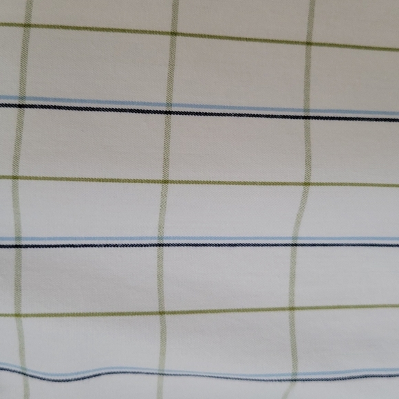 Old Navy Men's Long Sleeve Blue and Green Plaid Shirt- Size L - Picture 4 of 7